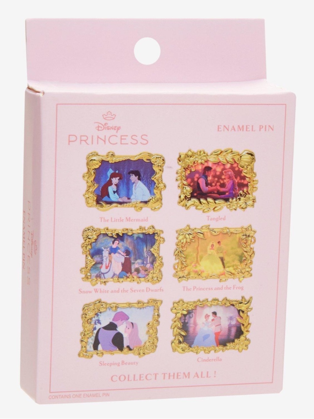 Boxlunch Disney Princess Storybook Moments Gold-Trim Enamel Pin Blind Box